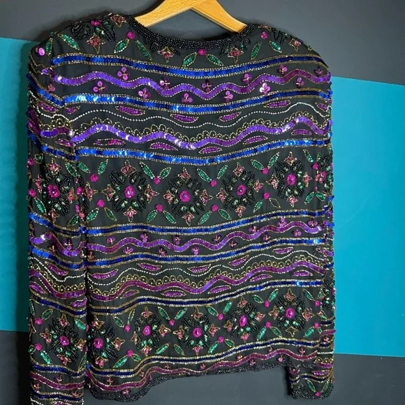 Embroidered Multicolor Jacket - Picture 10 of 12